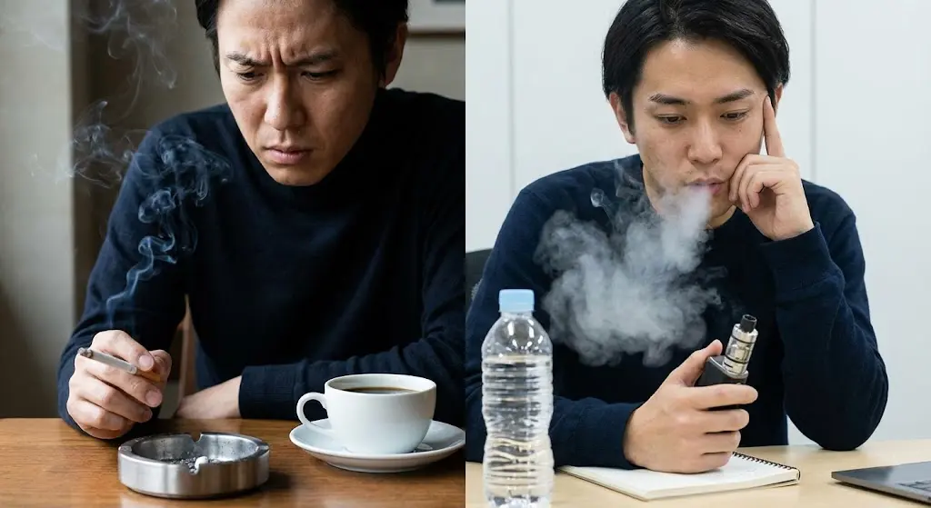 Vaping vs smoking anxiety effects comparison