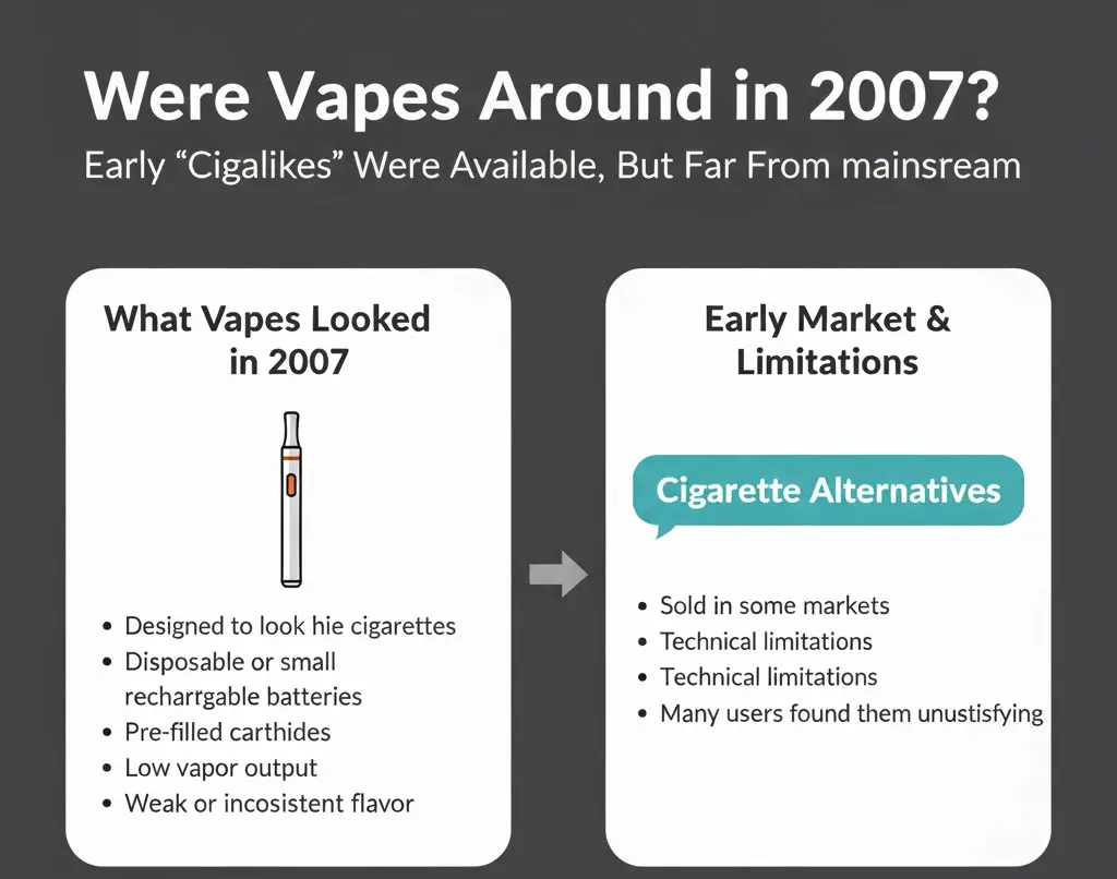 Le prime sigarette vendute nel 2007