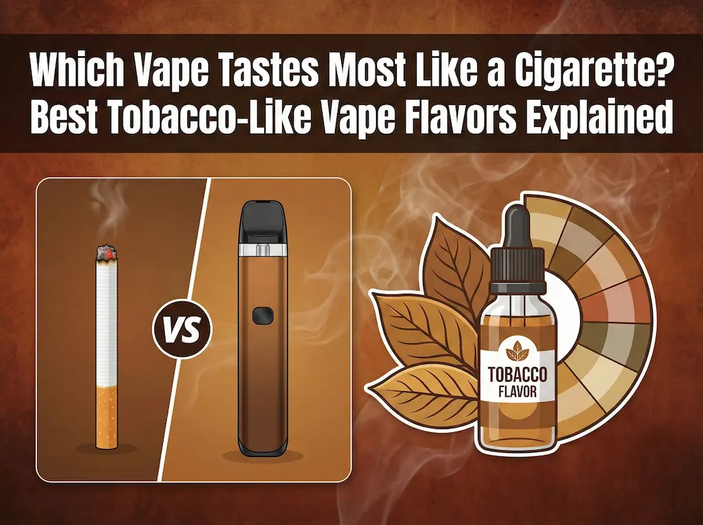Which Vape Tastes Most Like a Cigarette? Best Tobacco-Like Vape Flavors Explained 2 Which vape tastes most like a cigarette guide
