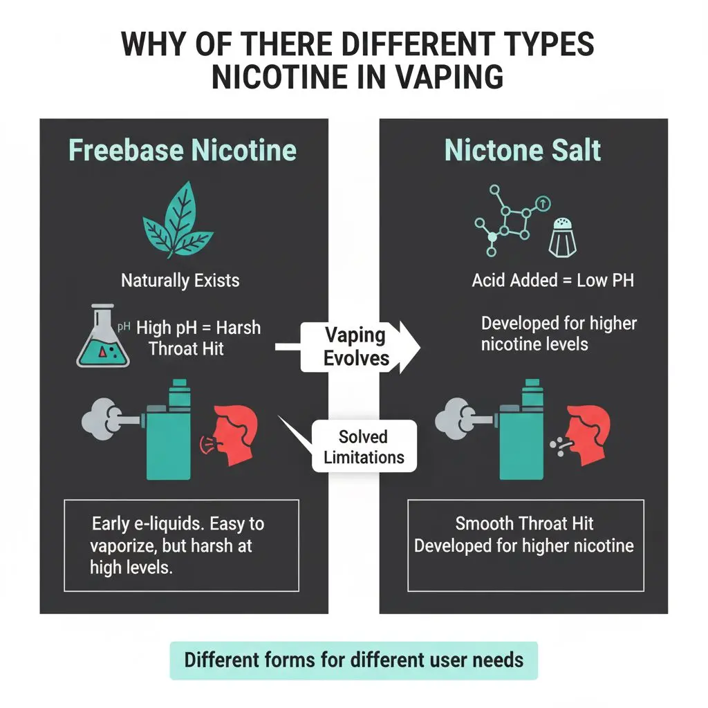 Qual è la differenza tra sale di nicotina e nicotina libera? 3 Perché il vaping utilizza diversi tipi di nicotina