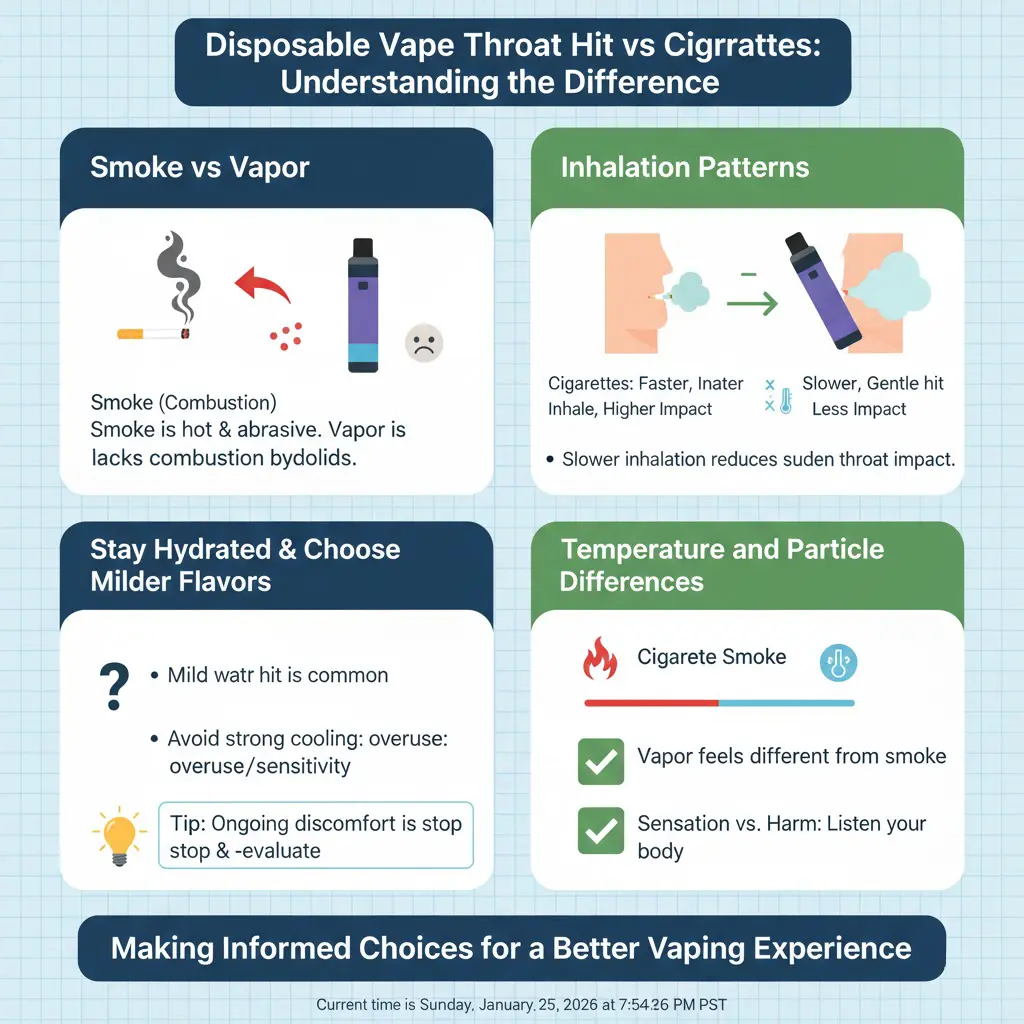 Halshug i engangsdampere vs. cigaretter