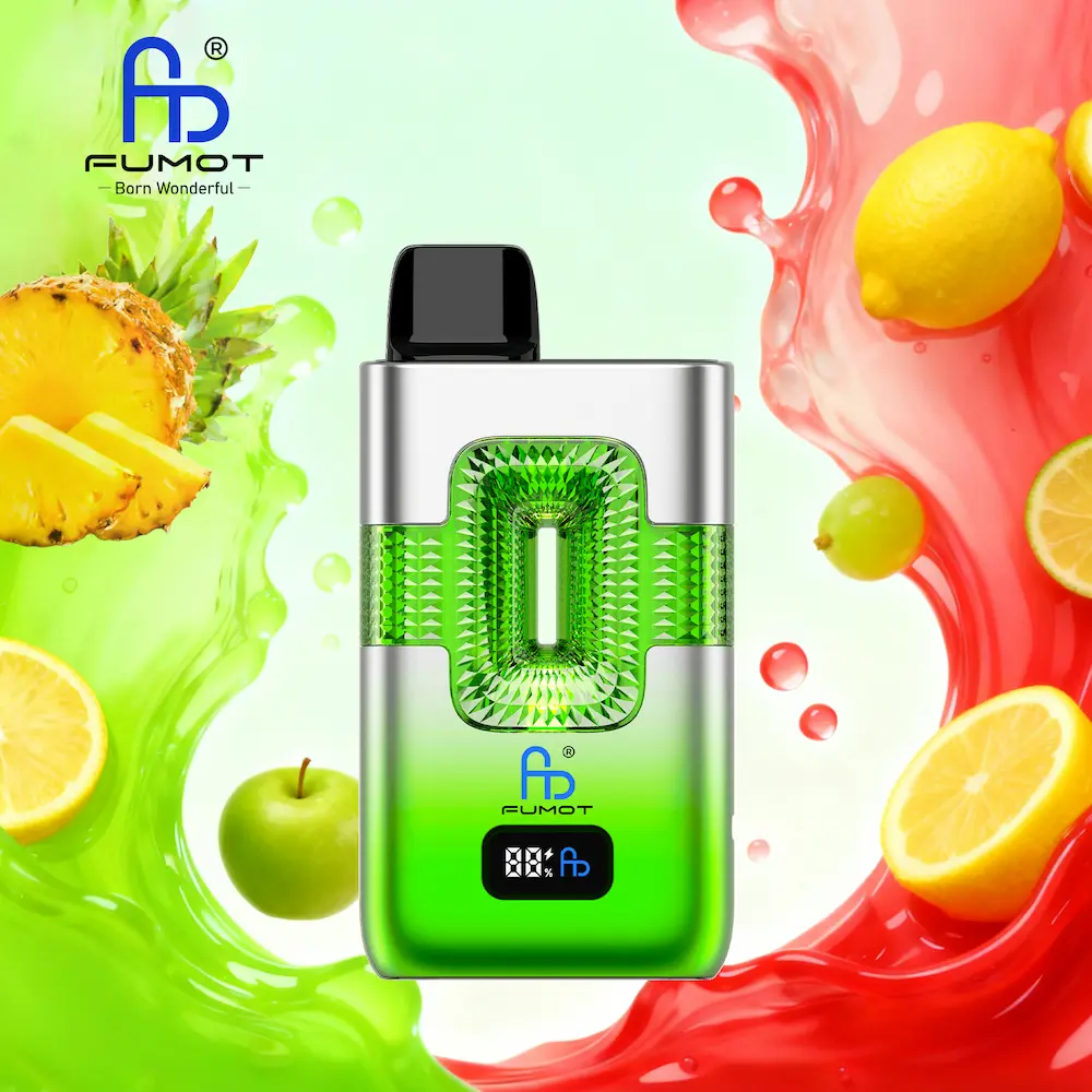 Fumot ECO 2in1 50000 (50K) Puffs Disposable Vape 9 Fumot ECO 2in1 50000 puffs disposable vape – Cola Lemon and Pineapple Lemon Green Apple