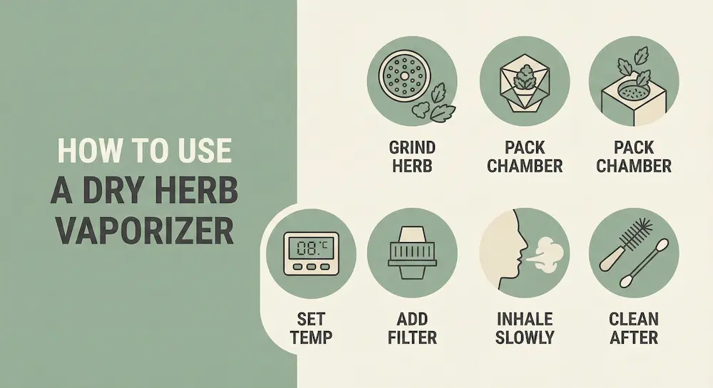 Cómo utilizar un vaporizador de hierbas secas