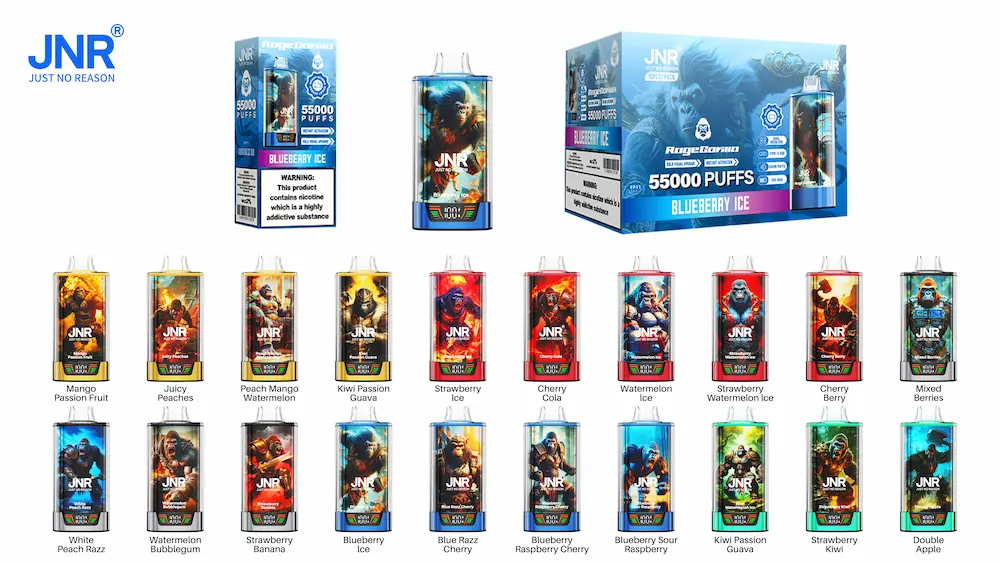 JNR Rage Gorilla 55000 55K puff monouso collezione aromi vape