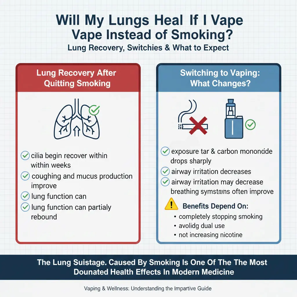 Vape usa e getta vs polmoni da fumo 6 Guarigione dei polmoni dopo aver smesso di fumare ed essere passati al vaping