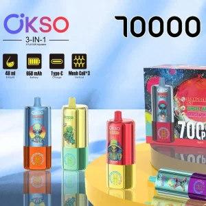 OKSO 70000 3 in 1 disposable vape flavor collection
