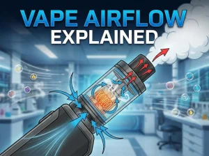 Vape airflow explained for flavor nicotine and smooth hits