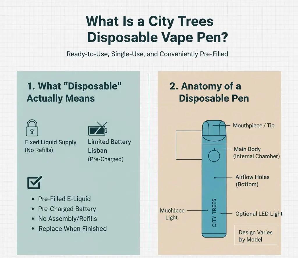 How to Use a City Trees Disposable Vape Pen 3 What is a City Trees disposable vape pen