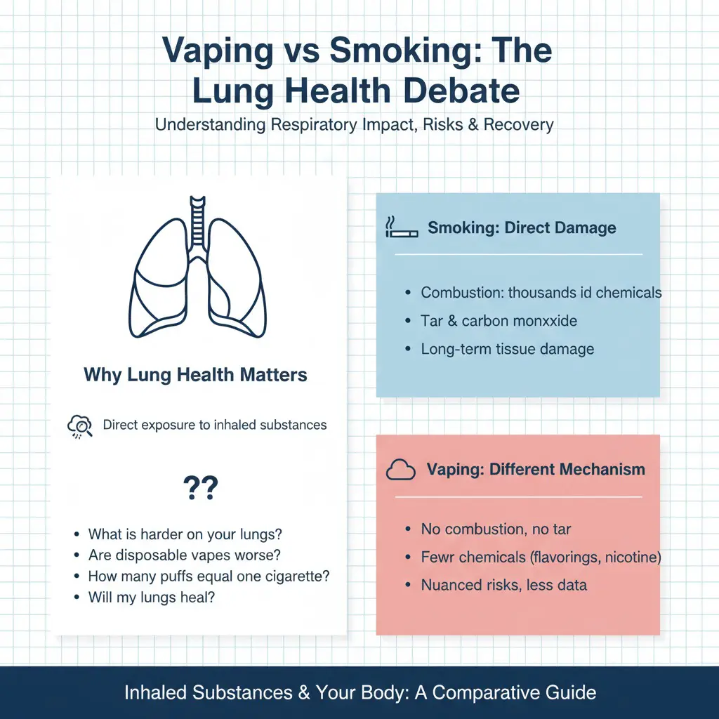 Vape usa e getta vs polmoni da fumo 3 Perché la salute dei polmoni è importante nel confronto tra vaping e fumo