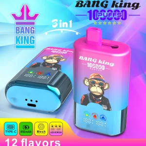 Bang King Triple 100K puffs 3-in-1 disposable vape with LCD screen