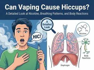 Can vaping cause hiccups diaphragm reflex after vaping