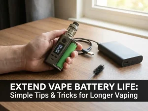 Extend vape battery life with proper charging habits